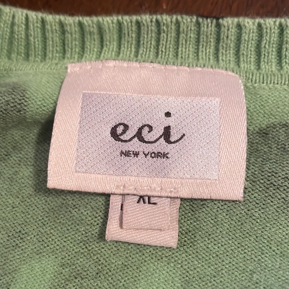 Eci New York Green & Black Floral Cardigan - Picture 4 of 7